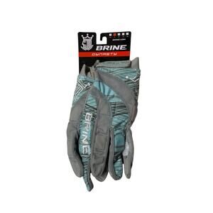 Brine Women's Dynasty Warm Weather Mesh Lacrosse Glove Blue Size Large